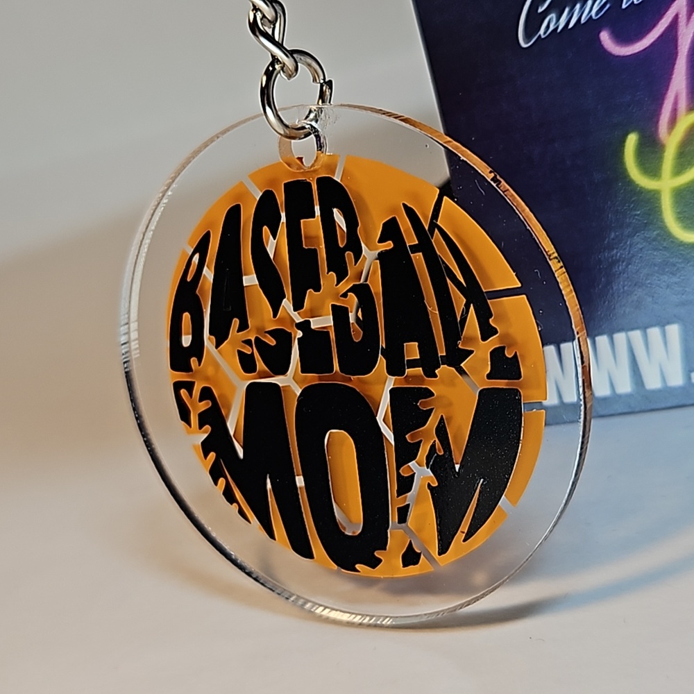 Customized Personalized Baseball Mom Keychain - Picture 3 of 3
